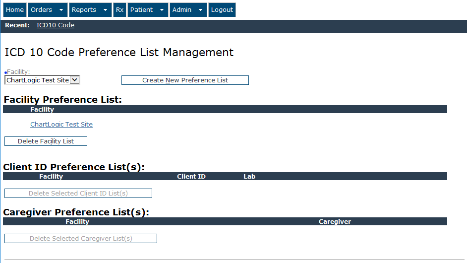ICD-10 Code Preference List | ChartLogic Help Center