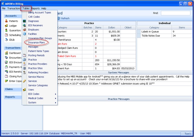 Practice Tables Overview | ChartLogic Help Center