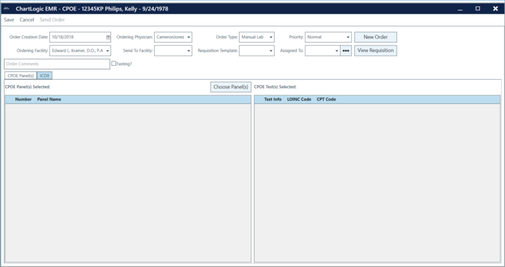 Orders | ChartLogic Help Center