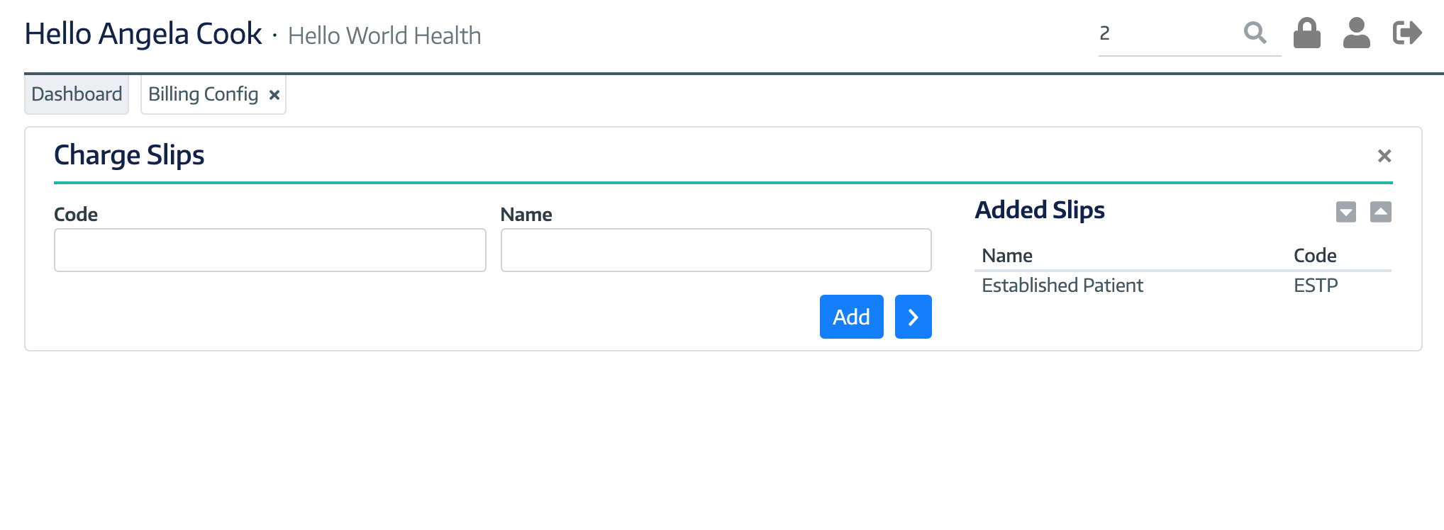 Configuring Charge Slips | ChartLogic Help Center