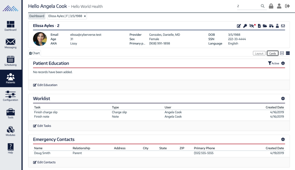 Editing a Patient Education Chart Card | ChartLogic Help Center