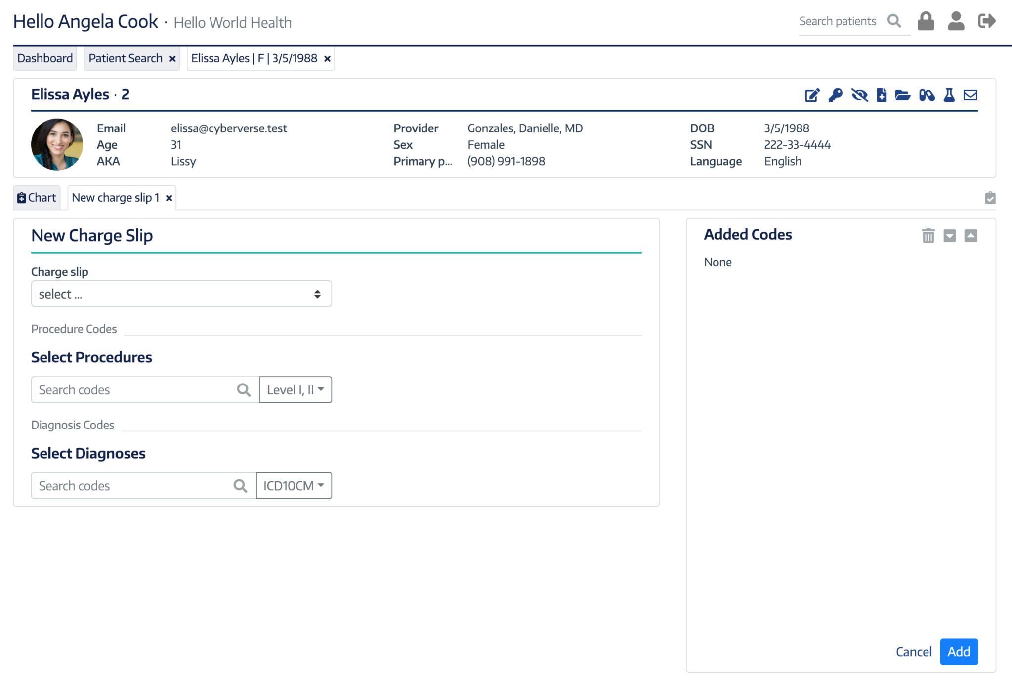 Editing and Creating Charge Slips | ChartLogic Help Center