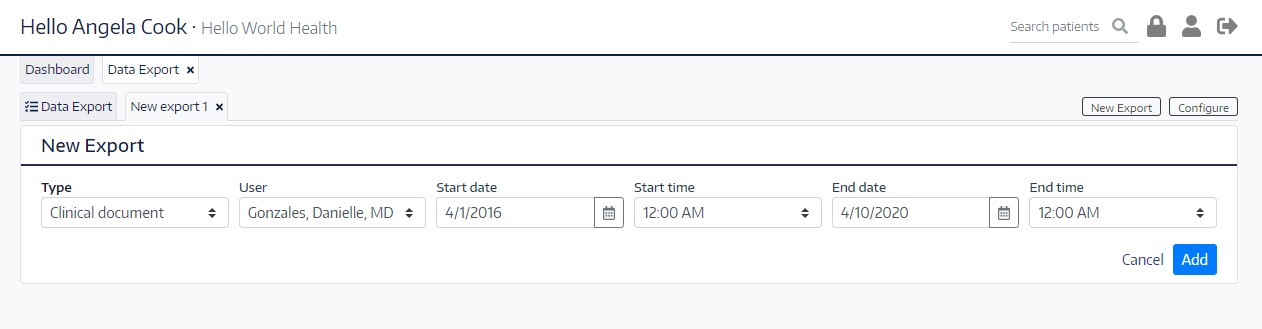 Data Export | ChartLogic Help Center