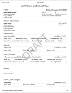 Printing of Notes | ChartLogic Help Center